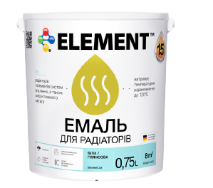 Емаль для радіаторів ELEMENT біла